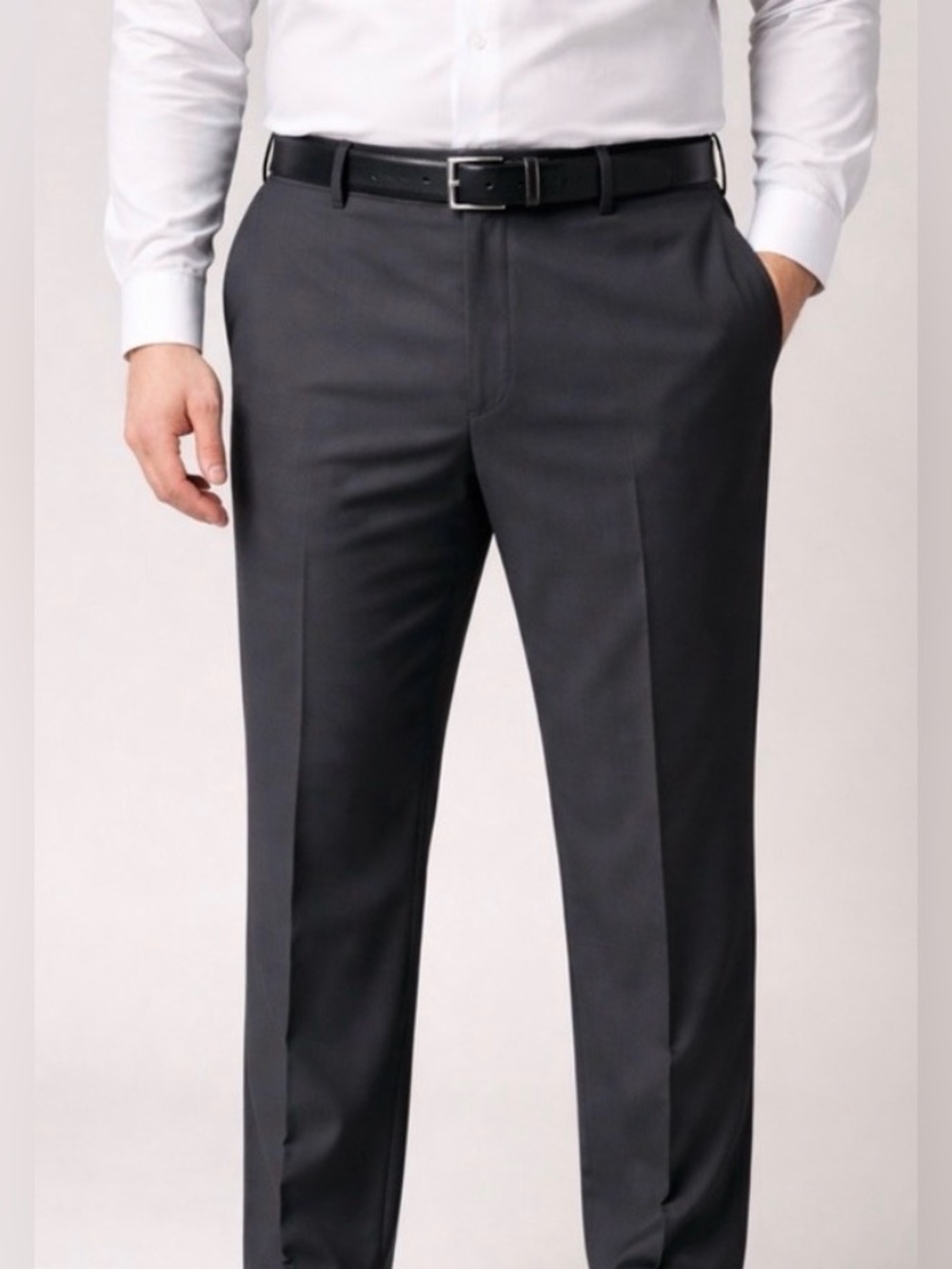 Perry Ellis Men’s 38x30 New Gray Dress Pants Classic Straight-Leg . (B1)✨